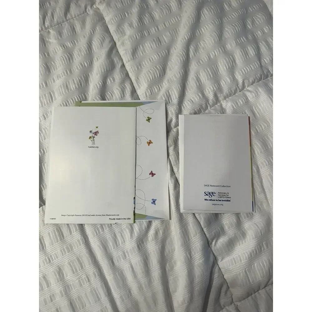 Lot of 2 Thank You Cards Greeting New
